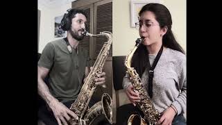 Alto amp Tenor Saxophone Cover of Atlantico  Pacho Galan  2024 [upl. by Refenej]