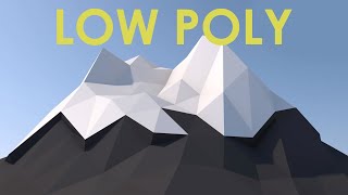 Low Poly Mountain Tutorial CINEMA 4D [upl. by Kristie]