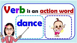 A Verb is an action word  Examples of Verb  Spelling Lesson [upl. by Jobina548]