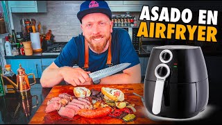 Asado en Freidora de Aire  ¿Qué es una Airfryer  Slucook [upl. by Annoik]