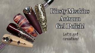 Kirsty Meakins Autumn Gel Polish Collection  Gel Polish Nail Art [upl. by Dar]