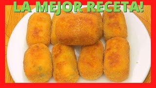 Croquetas de arroz y queso  RECETA FÁCIL [upl. by Hammel]