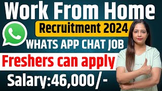 Earn Rs46000Month 🔥 Permanent Work From Home Job  Online Job At Home  Latest Jobs For Freshers [upl. by Sarine]