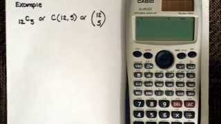 Combination using the calculator Casio fx991ES [upl. by Ellerd]