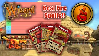 Fire Spell Tier List  Wizard101 [upl. by Nath]