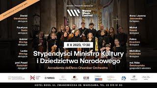 Stypendyści Ministra Kultury i Dziedzictwa Narodowego  8102023 [upl. by Ahsakat]