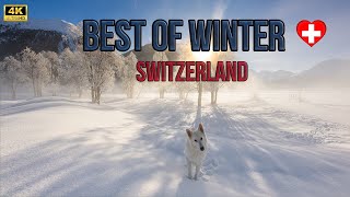 Best of Winter in Switzerland  Most beautiful places in Switzerland 4K [upl. by Brine]