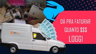 Entregas LOGGI  Quanto é possível faturar por dia semana ou mês fazendo entregas com seu carro [upl. by Anabal855]