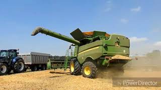 John Deere S660 HARVEST SEASON 2018 [upl. by Haldane215]