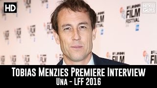 Tobias Menzies LFF Premiere Interview  Una [upl. by Oirifrop]