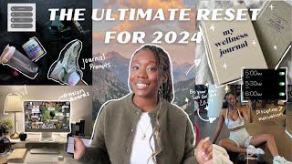 THE ULTIMATE RESET FOR 2024  how to make a vision board journal prompts decluttering and more [upl. by Marabel834]