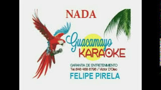 FELIPE PIRELA  NADA  KARAOKE EXCLUSIVO [upl. by Viridi536]