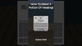 How To Make A Potion Of Healing In Minecraft [upl. by Plate740]