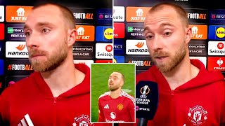 Christian Eriksen gives brutally honest interview after Manchester United draw vs FC Twente [upl. by Eceertal]