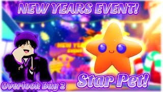 New Years Event SHOOTING STAR PET In Overlook Bay 2  Roblox [upl. by Fisuoy]