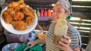 Prepara Un Sazón Criollo Para Poner El Pollo Crujiente I Pollo Frito A La Leña La vida del campo [upl. by Nuahsor]