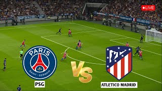 🔴 LIVE  Paris SaintGermain vs Atlético Madrid I UEFA Champoins League 2425 I eFOOTBALL PES 21 [upl. by Ahsila]