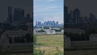 Stunning View Of London Skyline from Greenwich Royal Observatory Greenwich London travel tourism [upl. by Salokin]