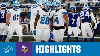 Detroit wins an NFC North battle on CLUTCH kick in Minnesota  Lions vs Vikings Week 7 highlights [upl. by Aneertak]