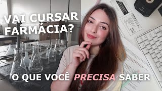 O que você precisa saber sobre o curso de farmácia ANTES de ingressar [upl. by Airdnaed]