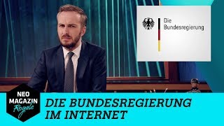 Die Bundesregierung im Internet  NEO MAGAZIN ROYALE mit Jan Böhmermann  ZDFneo [upl. by Silohcin]