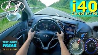 2012 Hyundai i40 Combi 20 GDI Manual 177 PS TOP SPEED AUTOBAHN DRIVE POV [upl. by Mcmahon]