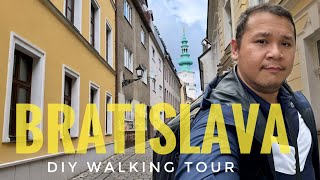 BRATISLAVA DIY Walking Tour  Slovakia Travel  Part 1 ENG 4K [upl. by Ecnerol]