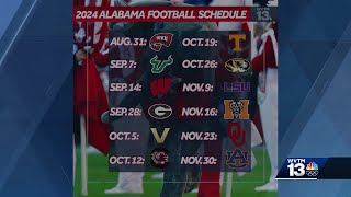 The SEC reveals Alabama and Auburns 2024 football schedules [upl. by Eisler]