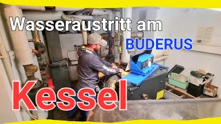 Wasseraustritt am Buderus Kessel [upl. by Kcirddes]