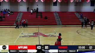 Appling County Pirates Basketball vs Toombs County Bulldogs Basketball [upl. by Anjali]