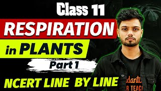 Respiration in Plants Part 1  Class 11 Biology  NCERT Line By Line [upl. by Bland]