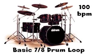 Basic 78 Drum Loop 100 bpm [upl. by Annasoh]