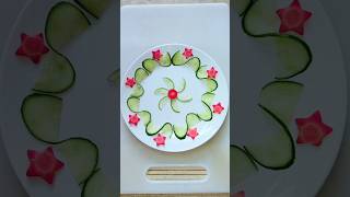 super how to make salad easy salad vegetablecarving carving cuttingskills shortstrending art [upl. by Atirat]