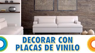 Decorar paredes con placas de vinilo Bricocrack [upl. by Hippel]