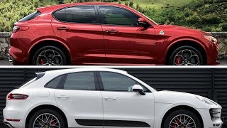 Alfa Romeo Stelvio 20 TB 280HP vs Porsche Macan 20TB 252HP [upl. by Bottali]