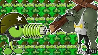 Plants vs Zombies  All Gatling Pea Shooter  Last Stand at Pool 5 Flags Completed [upl. by Anitram]