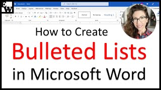 How to Create Bulleted Lists in Microsoft Word [upl. by Aivilo]