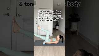 Pilates athome is the way to go athomeworkout coreworkout [upl. by Odlanyar360]