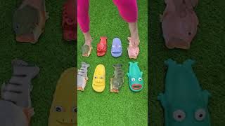 Choose a pair of slippers 🐟🐠 satisfying video slippers shortstrending [upl. by Free]