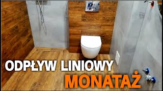 Odpływ liniowy montaż  remont łazienki [upl. by Cida228]