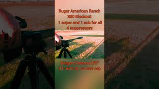 4 suppressors on 300 Blackout rangetime pewpewlife shootbetter targetshooting huntingseason [upl. by Romanas728]