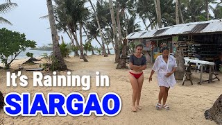 Siargao Island Philippines  Rainy Walk in Paradise Cloud 9 Siargao Surfing Area [upl. by Cornie]