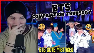 Metal Vocalist Reacts  BTS Funny Mistakes on Stage Compilation [upl. by Fidelity]