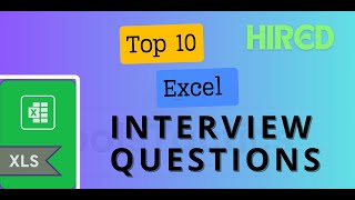 Top 10 Excel Interview Questions Asked in Job Interviews  exceltips excel exceltutorial shorts [upl. by Enytsuj]