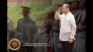 Inspection March of Former President Benigno Simeon C Aquino III [upl. by Enitsyrk]