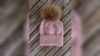 Tutorial dos agujas Gorro niños [upl. by Ellary]