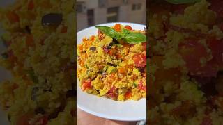 COUS COUS ESTIVO☀️couscous melanzane zucchine peperone ricettefacili ricetteveloci cucinasana [upl. by Domenic]