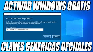 LISTA DE CLAVES GENERICAS OFICIALES PARA ACTIVAR WINDOWS 10 Y 11 GRATIS DE FORMA LEGAL EN 2024 [upl. by Alejo]