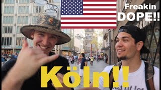 AMERICANS visit COLOGNE GERMANY [upl. by Myrilla652]