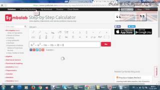 كيفية استخدام موقع Symbolabcom لحل اي مسئلة رياضية بالخطوات [upl. by Enitsenrae]